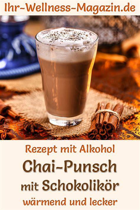 Infografik: Zutaten und Schritte für Schoko Punsch ohne Alkohol