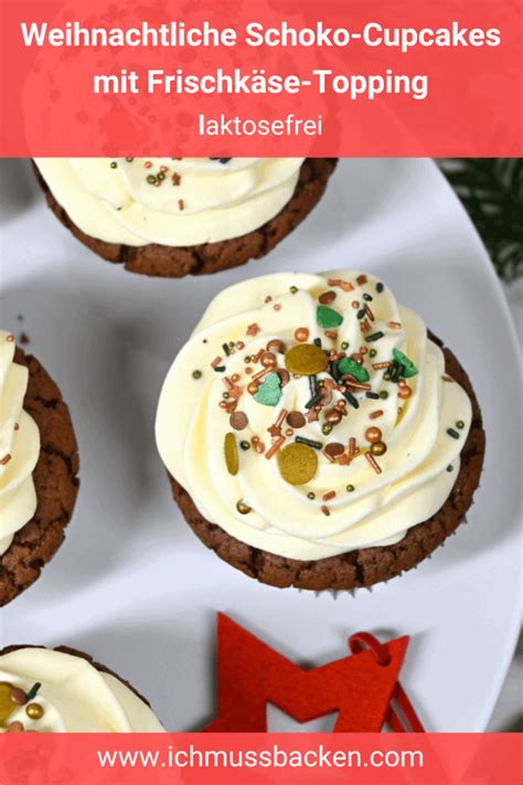 Infografik: Zutaten und Schritte für weiße Schoko-Cupcakes mit Frischkäse-Topping