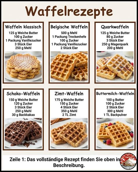 Infografik: Zutaten und Teigschritte für Omas Waffeln