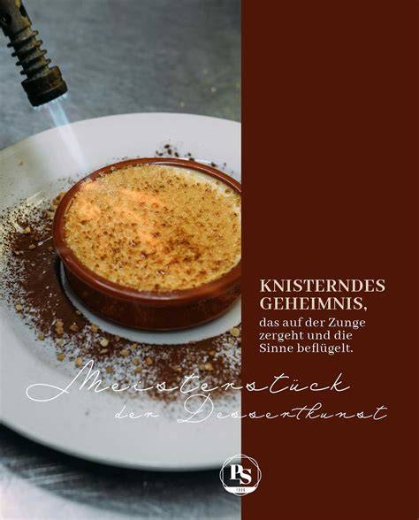 Infografik: Zutatenliste und Nährwertzusammenfassung der Crème Brûlée Kugeln