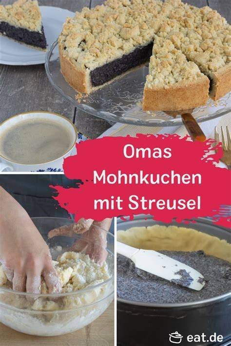 Infografik: Zweiphasen-Backen - erst Mohnfüllung anbacken, dann Streusel aufstreuen