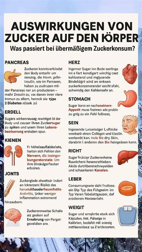 Infografik: gesundheitliche Vorteile eines geringeren Zuckerkonsums