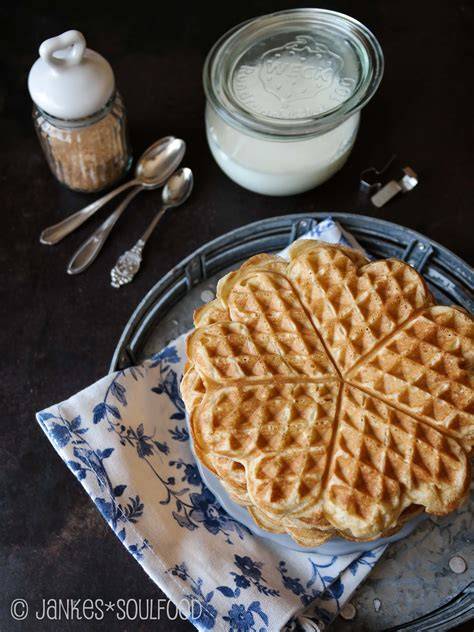 Infografik: optimale Konsistenz und Backzeiten für Waffelteig mit Kefir