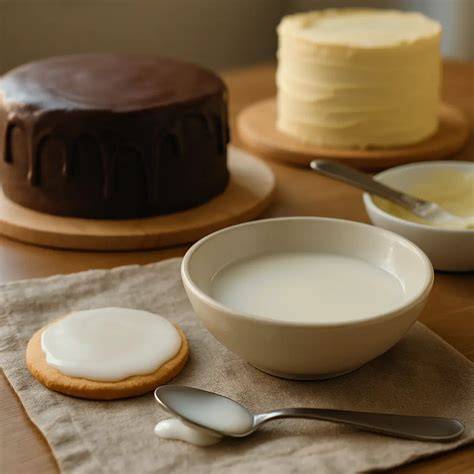 Infografik: verschiedene Glasuren - Zuckerguss, Schokolade, Ganache