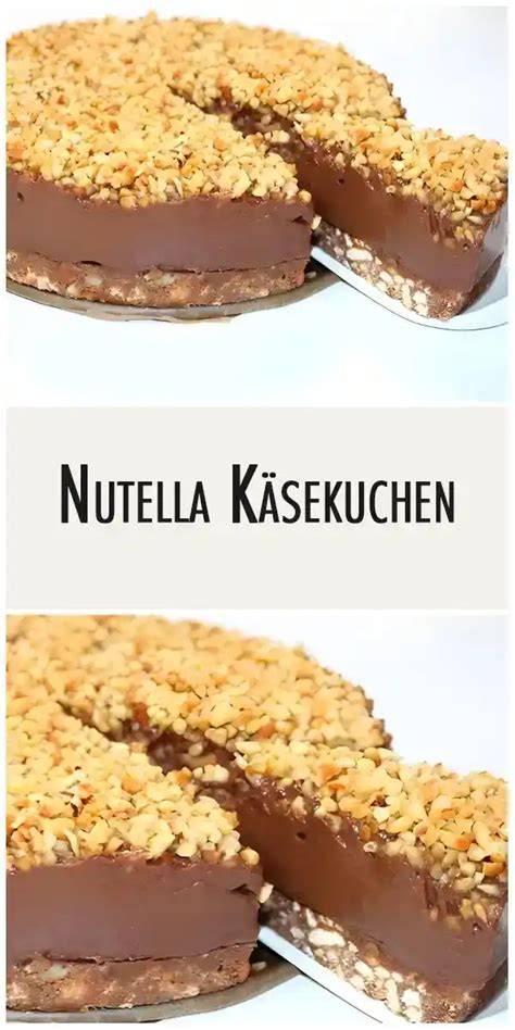 Infografik Ablauf Nutella Käsekuchen zubereiten