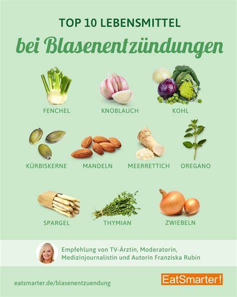 Infografik Blasenentzündung Ernährung