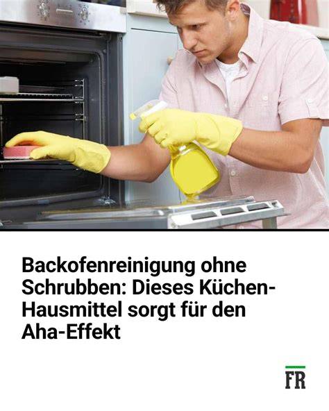 Infografik Hausmittel Backofenreinigung