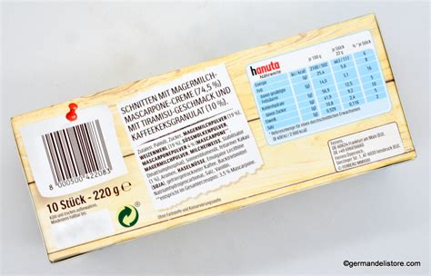 Infografik Inhaltsstoffe Hanuta Dunkle Waffel
