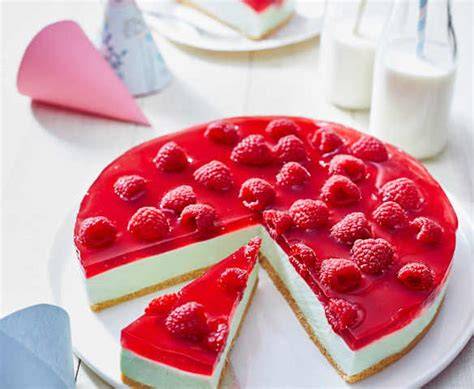 Infografik Keksboden für Himbeer Waldmeister Torte