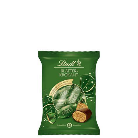 Infografik Lindt Blätterkrokant Milch Zutaten