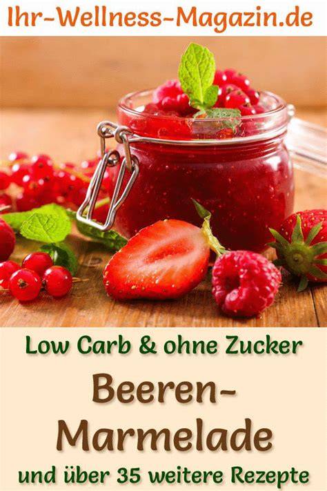 Infografik Nährwertanalyse Low Carb Marmelade