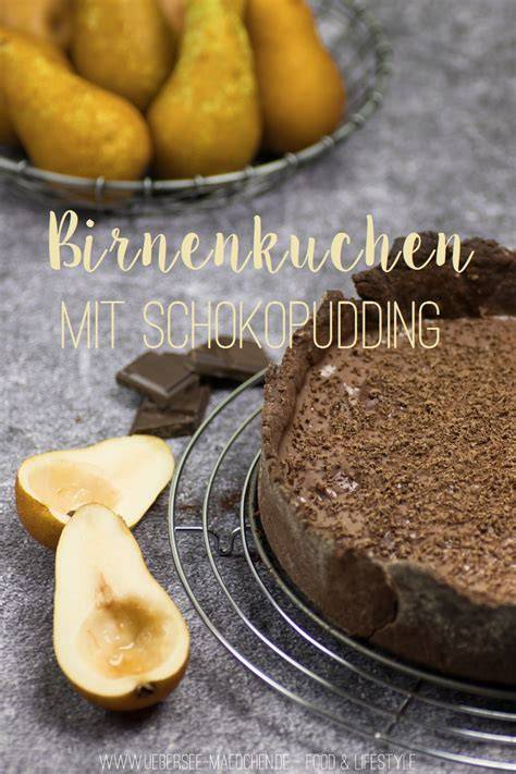 Infografik Nährwerte Birnenkuchen mit Schokopudding