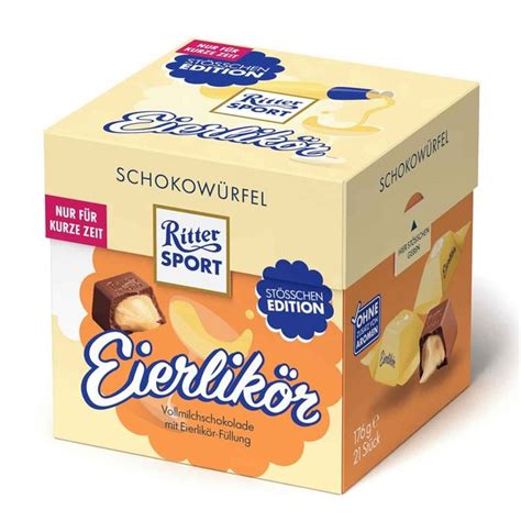 Infografik Nährwerte Ritter Sport Eierlikör pro 100g