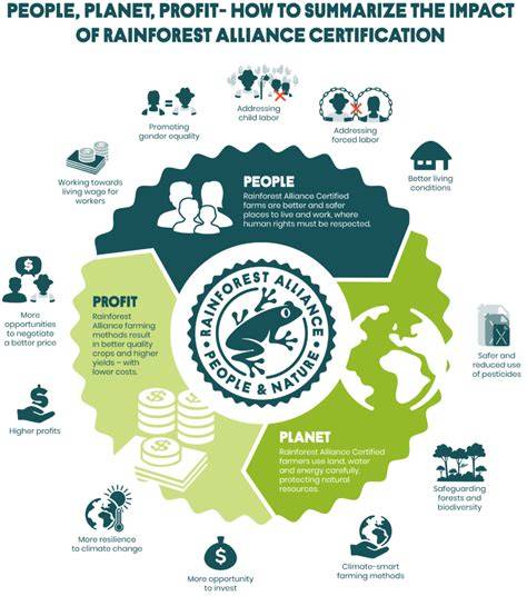 Infografik Nachhaltigkeit: Rainforest Alliance Zertifizierung