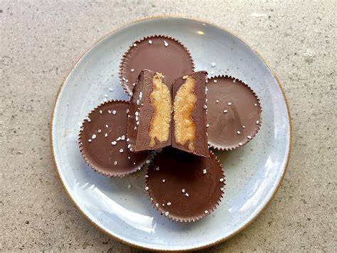 Infografik Peanut Butter Cups - Zutaten und Schritte