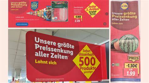 Infografik Preissenkung Lidl Schokoladenprodukte