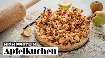 Infografik Proteinquellen und Nährwerte im High Protein Apfelkuchen