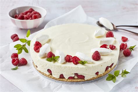Infografik Quarktorte ohne Backen - Zutaten & Schichten