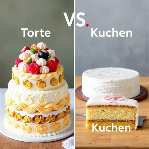 Infografik Unterschied Torte vs. Kuchen