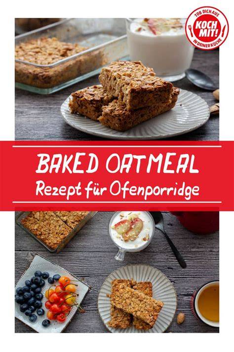 Infografik Variationen für Baked Oatmeal