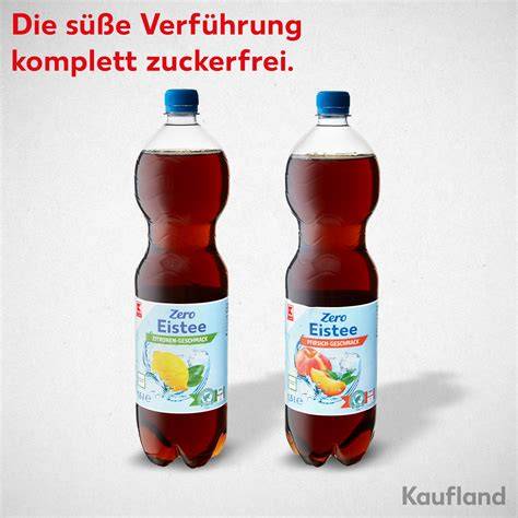 Infografik Zero-Eistees vs. reguläre Eistees im Zuckervergleich