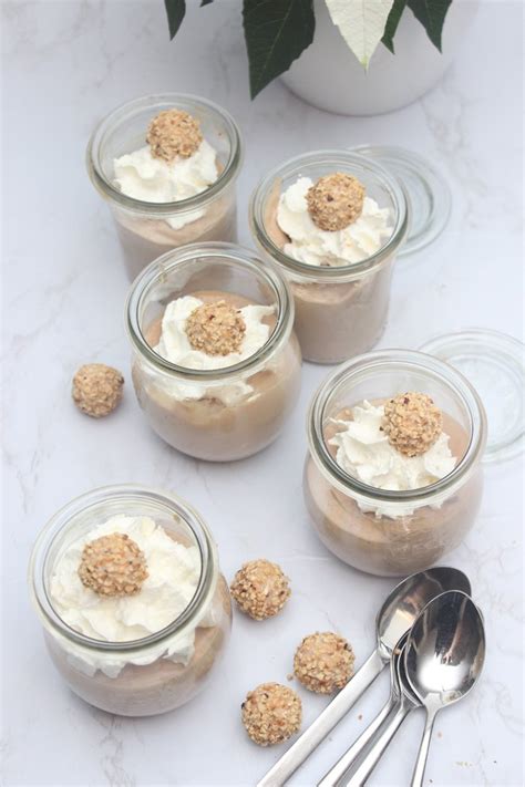 Infografik Zubereitungsschritte Giotto-Nougat-Creme im Glas
