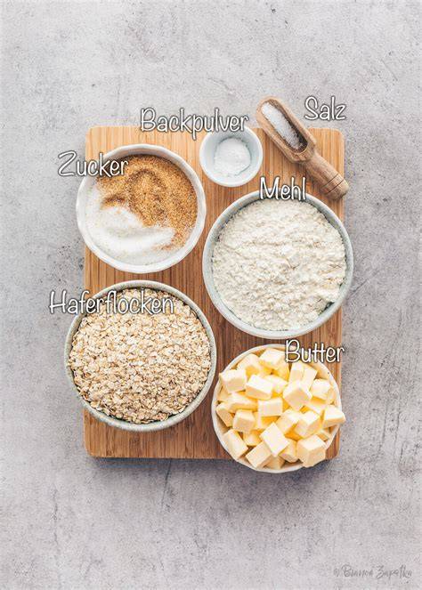 Infografik Zutaten Streuselkuchen