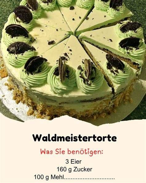 Infografik Zutaten Waldmeistertorte