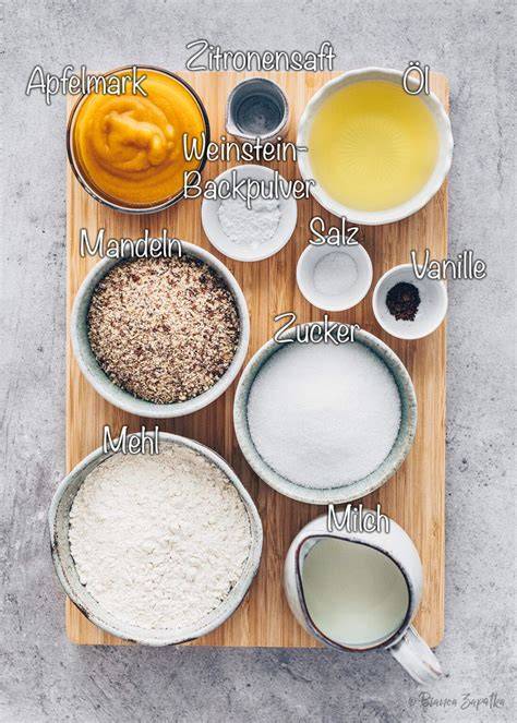 Infografik Zutaten glasierten Apfelkuchen