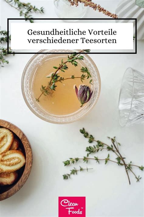 Infografik gesundheitliche Vorteile verschiedener Teesorten