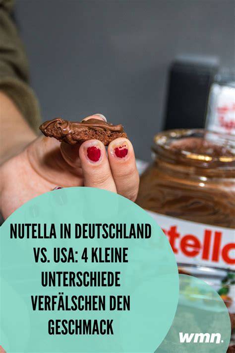 Infografik internationale Unterschiede Nutella-Rezeptur