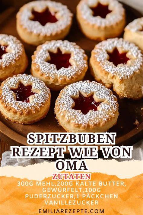 Infografik mit Zutaten für Spitzbuben mit Nougat