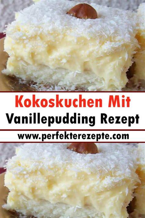 Infografik zu den Nährwerten von Kokoskuchen mit Pudding