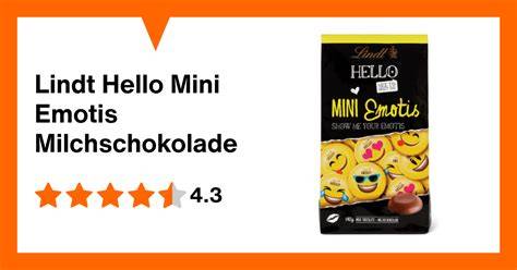 Infografik zu den Zutaten und Allergenen der Lindt Hello Mini Emotis