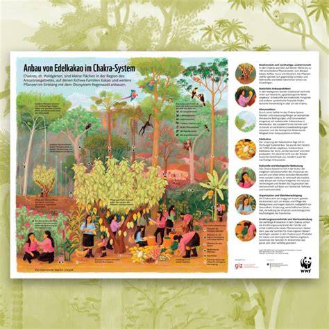 Infografik zu nachhaltigem Kakaoanbau und Fairtrade-Kriterien