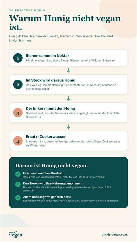 Infografik zu veganen Alternativen für türkischen Honig