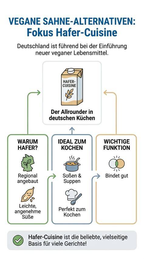 Infografik zu veganen Sahne-Alternativen