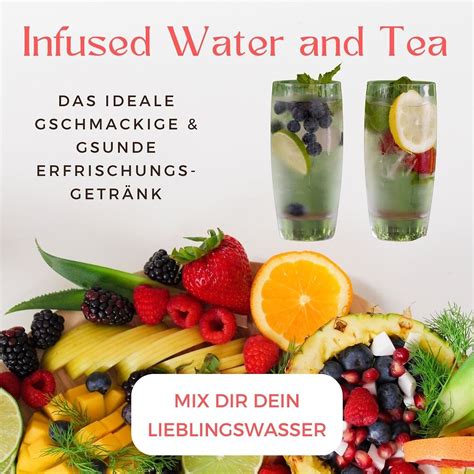 Infused Water mit Beeren und Kräutern