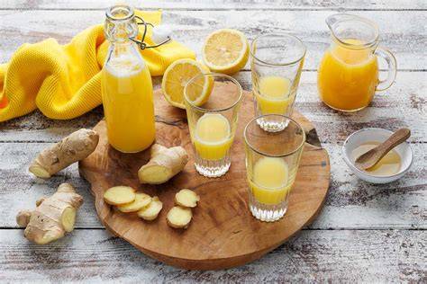 Ingwer-Shot im Glas