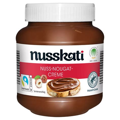 Inhaltsstoffübersicht Nuss Nougat Creme
