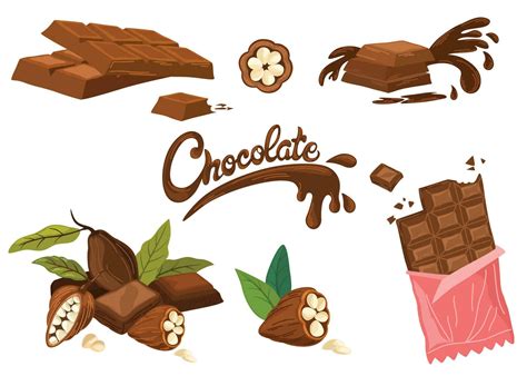 Inhaltsstoffe Schokolade Illustration
