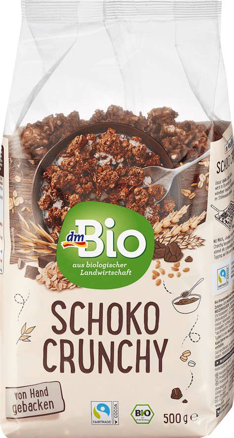 Inhaltsstoffe des Schoko Crunchy Müsli dm als Infografik