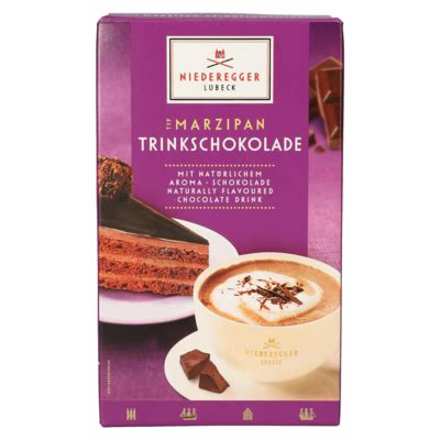 Inhaltsstoffe und Nährwerte Niederegger Trinkschokolade Marzipan