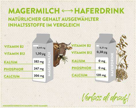 Inhaltsstoffe von Haferdrink im Vergleich verschiedener Marken