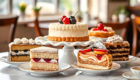 Innenansicht des gemütlichen Schulze Ladencafés mit Kuchenauswahl