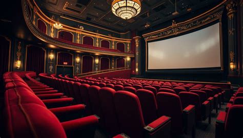 Innenraum: Kinosaal der Kulturbastion mit Leinwand