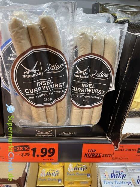Insel-Currywurst mit Trüffelgeschmack