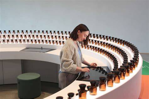 Interaktive Ausstellungsstücke und Duftorgel