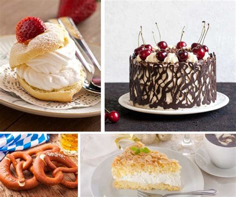 Internationale Desserts: Collage von berühmten Nachspeisen der Welt