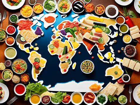 Internationale Käseteller und Chutneys aus verschiedenen Ländern